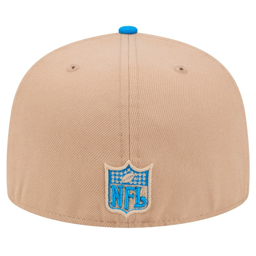 Detroit Lions New Era Throwback Logo Main 59FIFTY Fitted Hat Tan