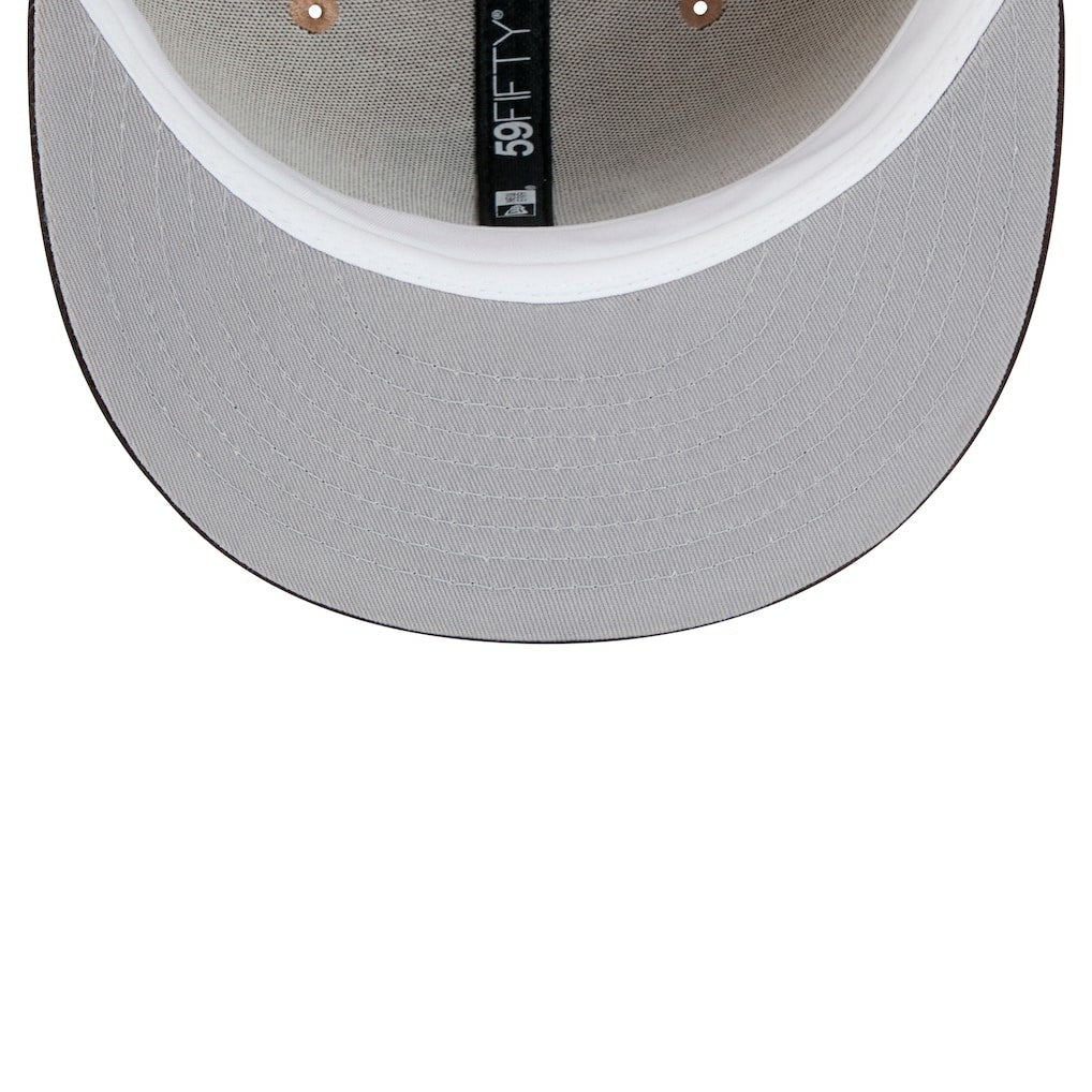 Cleveland Browns New Era Throwback Logo Main 59FIFTY Fitted Hat Tan