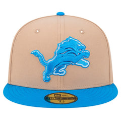 Detroit Lions New Era Logo Main 59FIFTY Fitted Hat Tan
