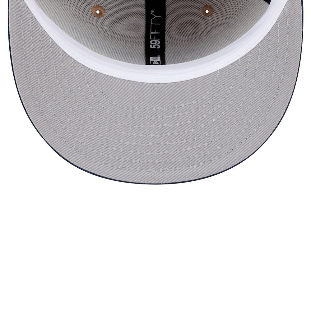 New York Giants New Era Wordmark Logo Main 59FIFTY Fitted Hat Tan