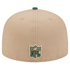 Green Bay Packers New Era Throwback Logo Main 59FIFTY Fitted Hat Tan