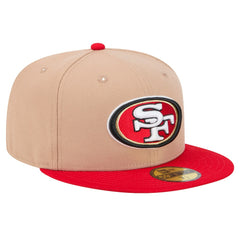 San Francisco 49ers New Era Logo Main 59FIFTY Fitted Hat Tan