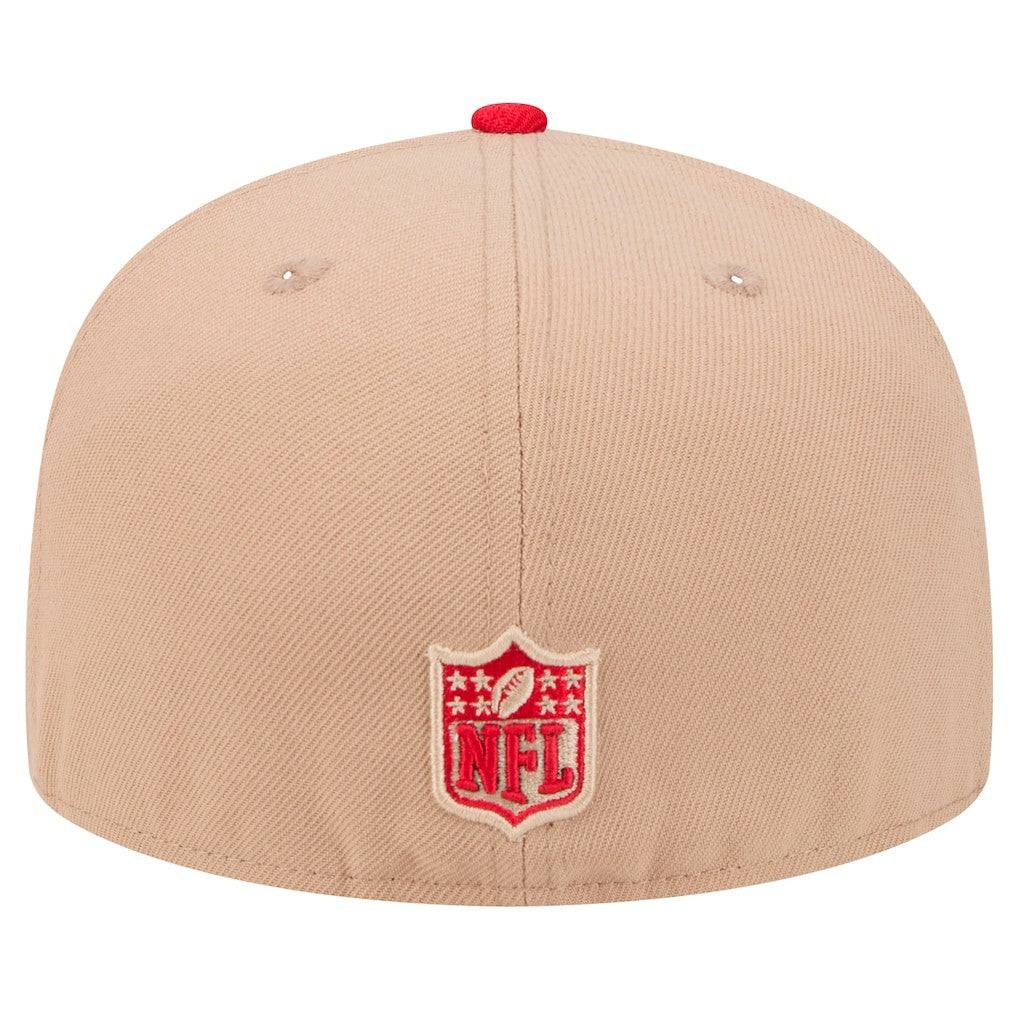 San Francisco 49ers New Era Logo Main 59FIFTY Fitted Hat Tan