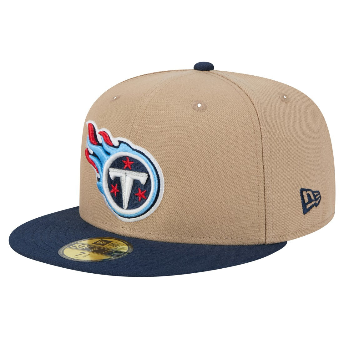 Tennessee Titans New Era Logo Main 59FIFTY Fitted Hat Tan