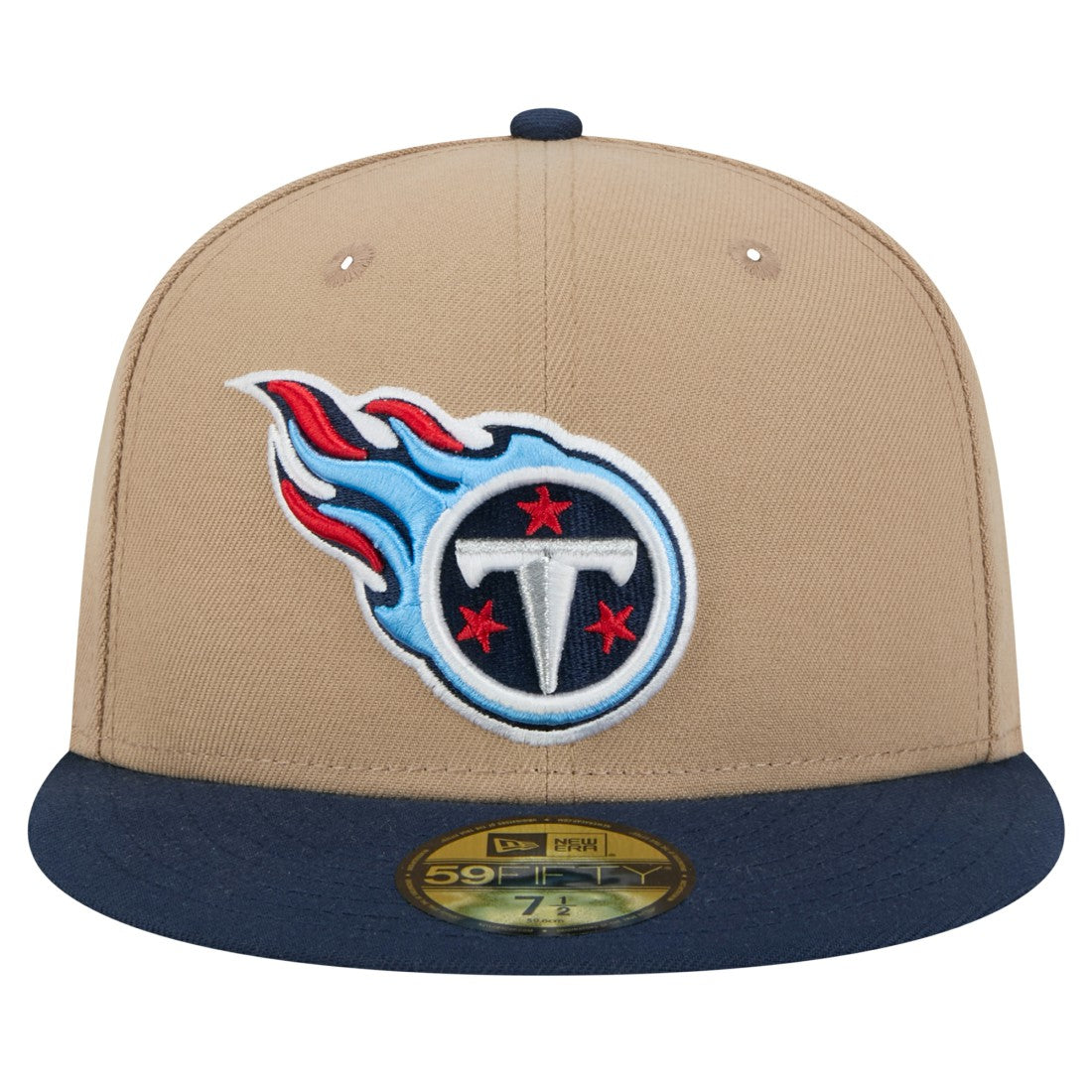 Tennessee Titans New Era Logo Main 59FIFTY Fitted Hat Tan