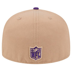 Minnesota Vikings New Era Logo Main 59FIFTY Fitted Hat Tan