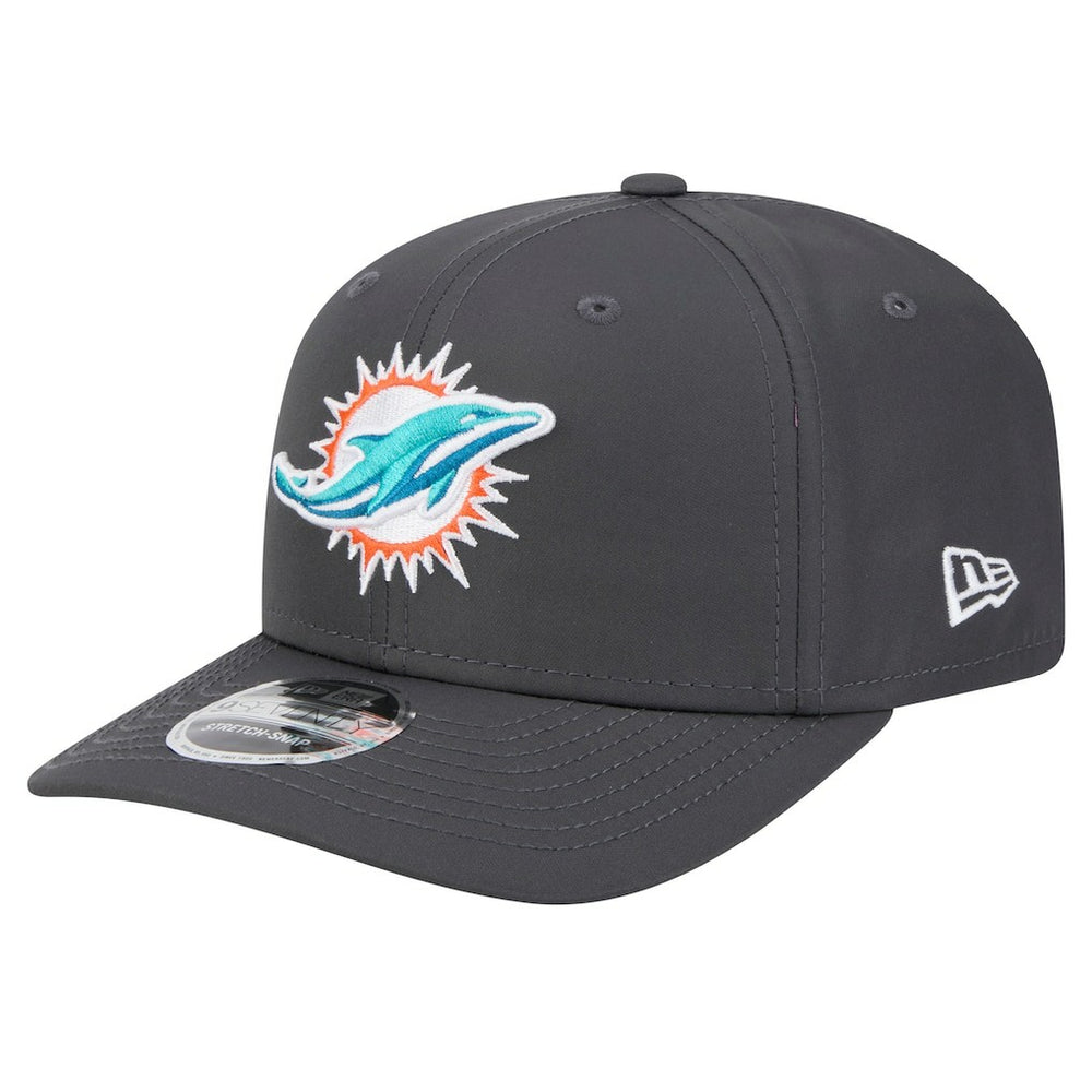 Miami Dolphins New Era Main 9SEVENTY Stretch-Snap Hat Graphite