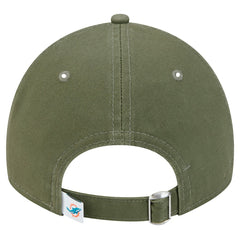 Miami Dolphins New Era Main 9TWENTY Adjustable Hat Olive