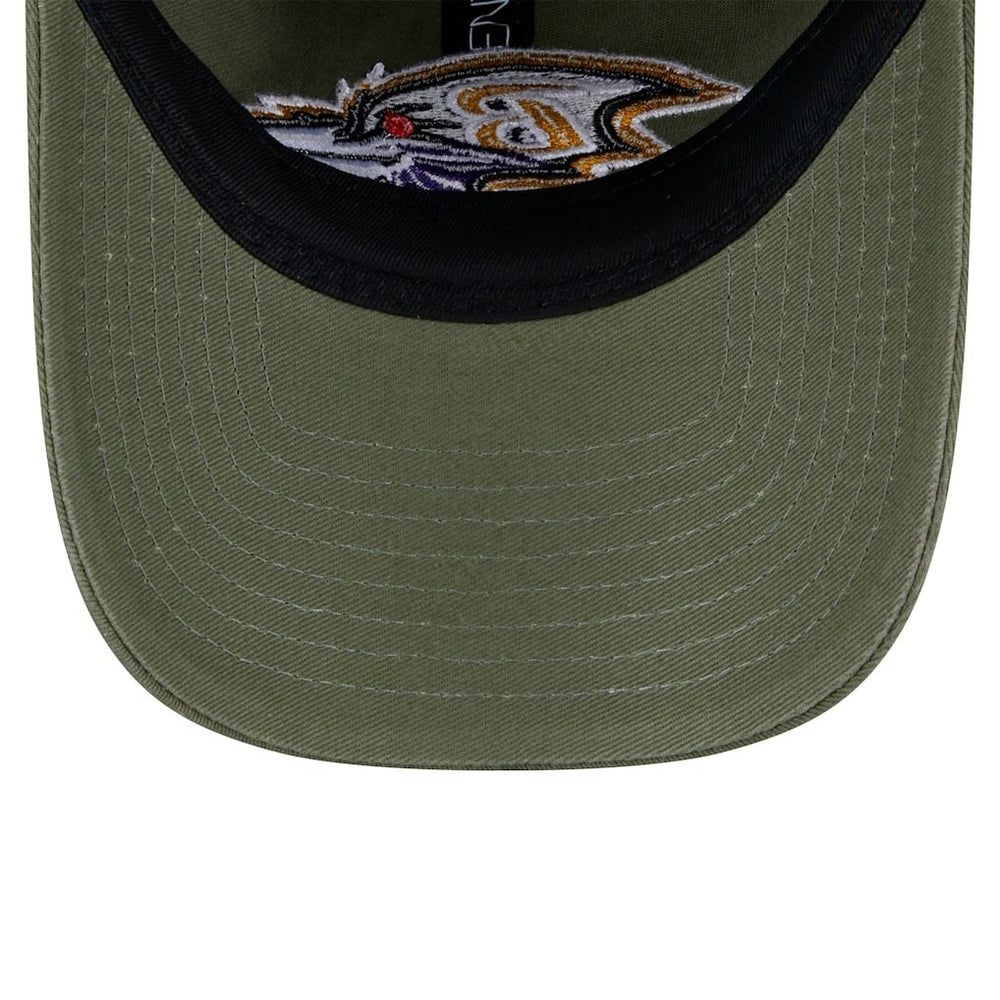Baltimore Ravens New Era Main 9TWENTY Adjustable Hat Olive