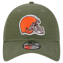 Cleveland Browns New Era Main 9TWENTY Adjustable Hat Olive