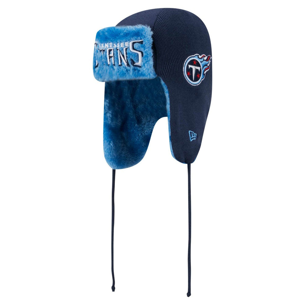 Tennessee Titans New Era Helmet Head Trapper Knit Hat Navy