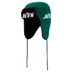 New York Jets New Era Helmet Head Trapper Knit Hat Green