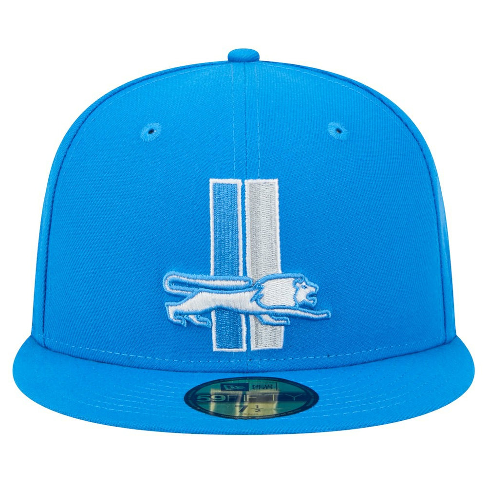 New Era Detroit Lions Blue Alternate Main 59FIFTY Fitted Hat