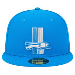 New Era Detroit Lions Blue Alternate Main 59FIFTY Fitted Hat
