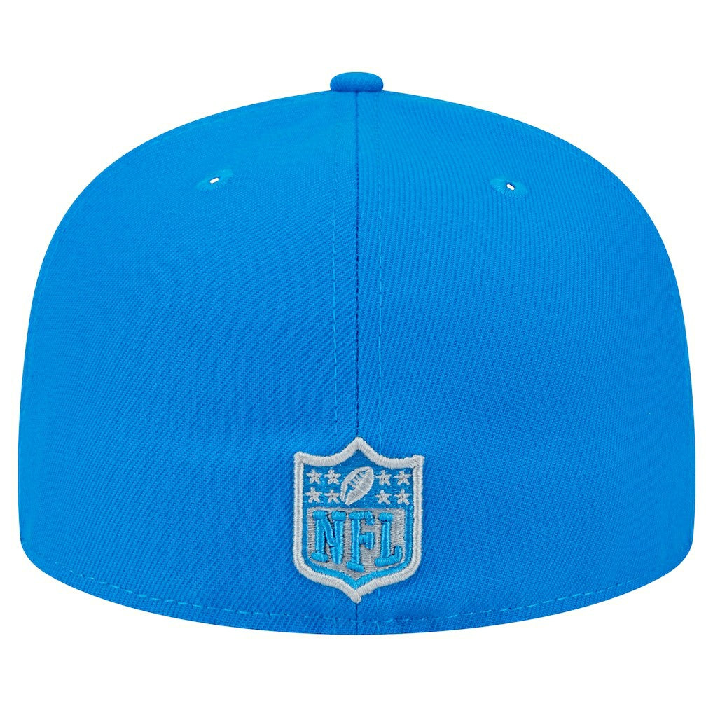 Detroit Lions New Era Main Side Patch 59FIFTY Fitted Hat Blue