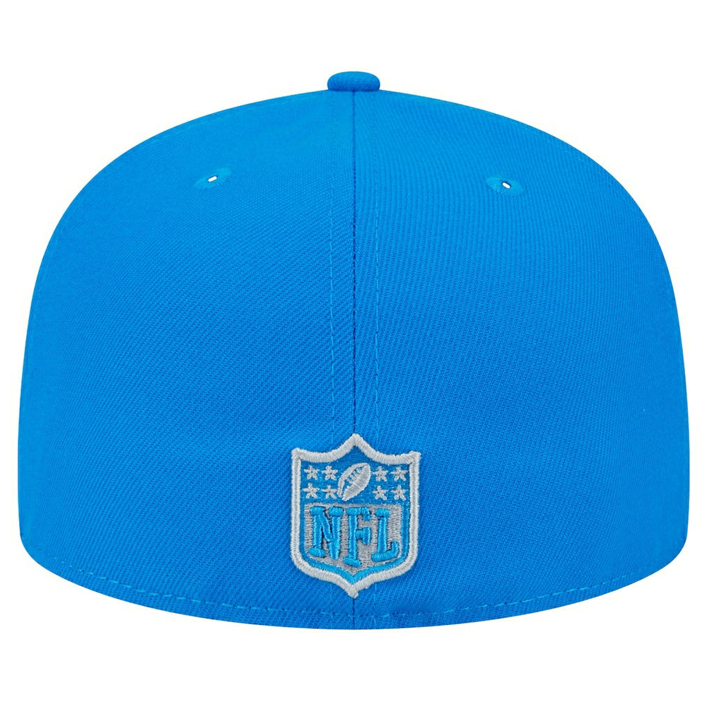 Detroit Lions New Era Main Side Patch 59FIFTY Fitted Hat Blue