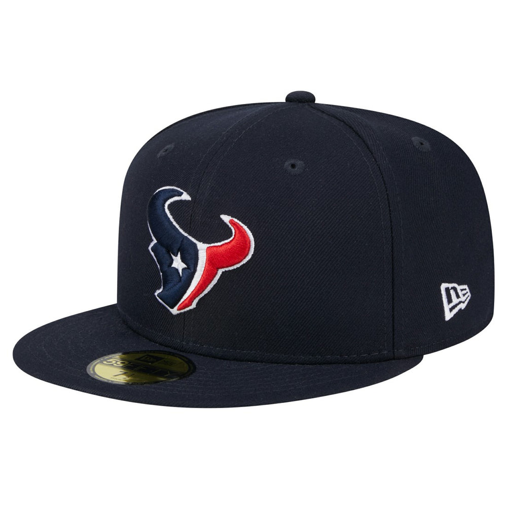 Houston Texans New Era Main Side Patch 59FIFTY Fitted Hat Navy