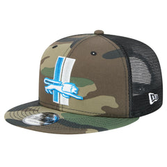 New Era Detroit Lions Camo Alternate Logo Main Trucker 9FIFTY Snapback Hat