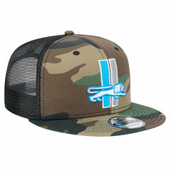 New Era Detroit Lions Camo Alternate Logo Main Trucker 9FIFTY Snapback Hat