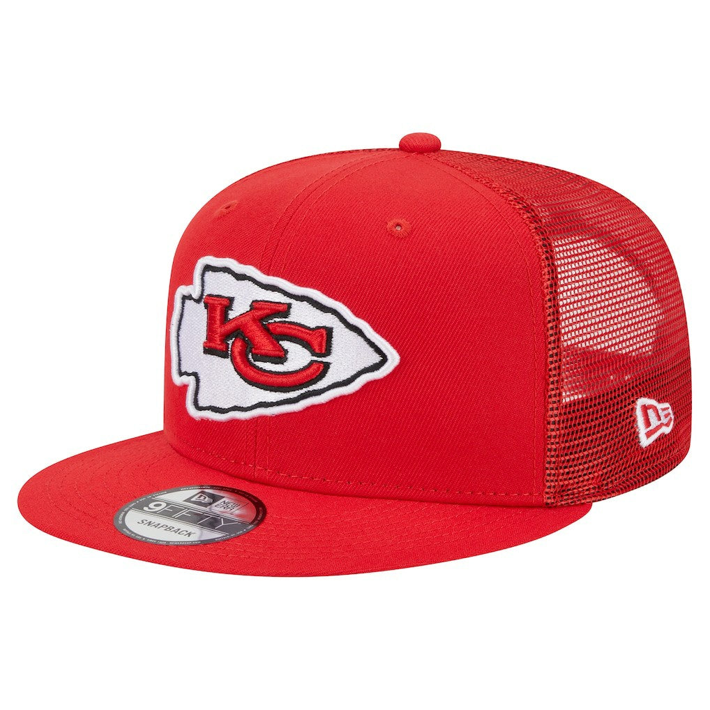 Kansas City Chiefs New Era Main Trucker 9FIFTY Snapback Hat Red