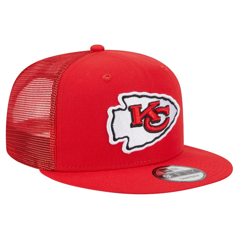 Kansas City Chiefs New Era Main Trucker 9FIFTY Snapback Hat Red