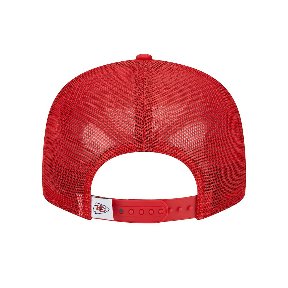 Kansas City Chiefs New Era Main Trucker 9FIFTY Snapback Hat Red