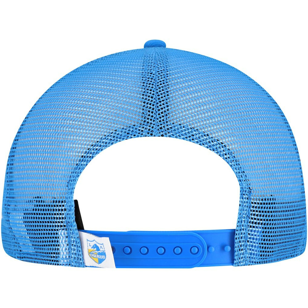 Los Angeles Chargers New Era Throwback Main Trucker 9FIFTY Snapback Hat Powder Blue