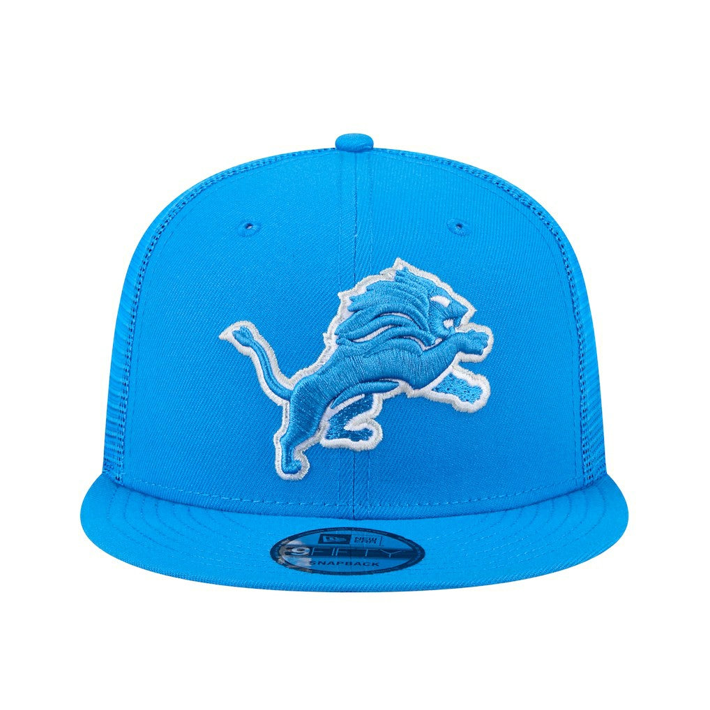 Detroit Lions New Era Main Trucker 9FIFTY Snapback Hat Blue
