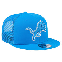 Detroit Lions New Era Main Trucker 9FIFTY Snapback Hat Blue