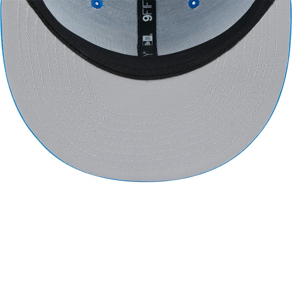 Detroit Lions New Era Main Trucker 9FIFTY Snapback Hat Blue