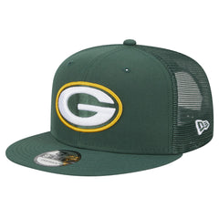 Green Bay Packers New Era Main Trucker 9FIFTY Snapback Hat Green