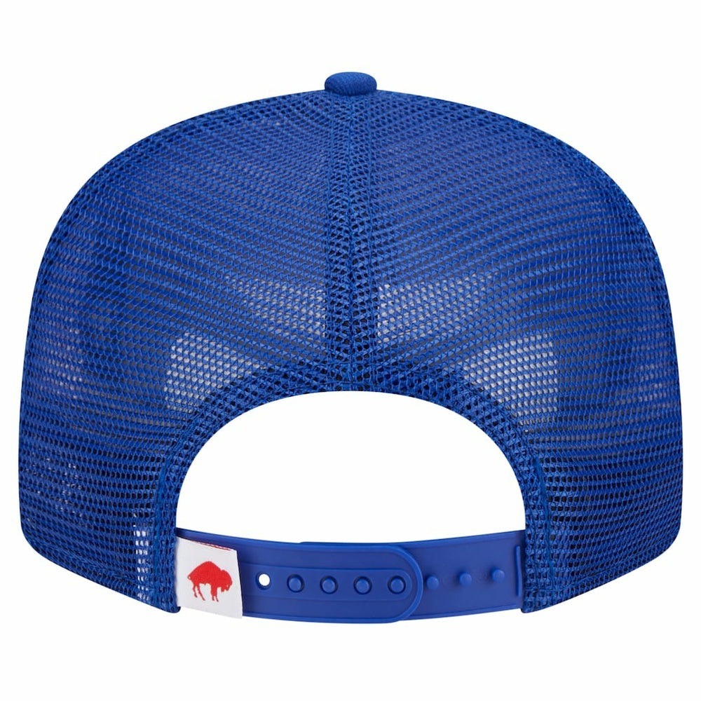 Buffalo Bills New Era Throwback Main Trucker 9FIFTY Snapback Hat Royal