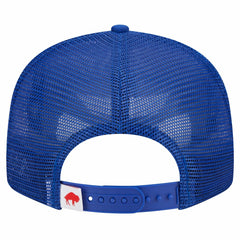 Buffalo Bills New Era Throwback Main Trucker 9FIFTY Snapback Hat Royal