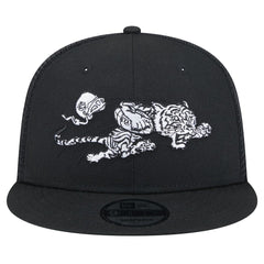 New Era Cincinnati Bengals Black Main Trucker 9FIFTY Snapback Hat