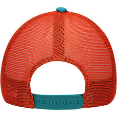 Miami Dolphins New Era Youth A-Frame 9FORTY Trucker Adjustable Hat Aqua