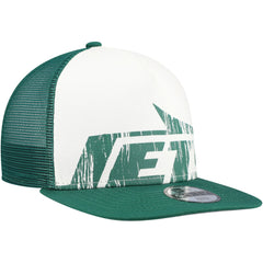 New York Jets New Era Youth Distressed 9FIFTY A-Frame Snapback Hat White/Green