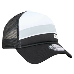 Las Vegas Raiders New Era Youth Sport Night Color Block 9FORTY A-Frame Trucker Adjustable Hat Black
