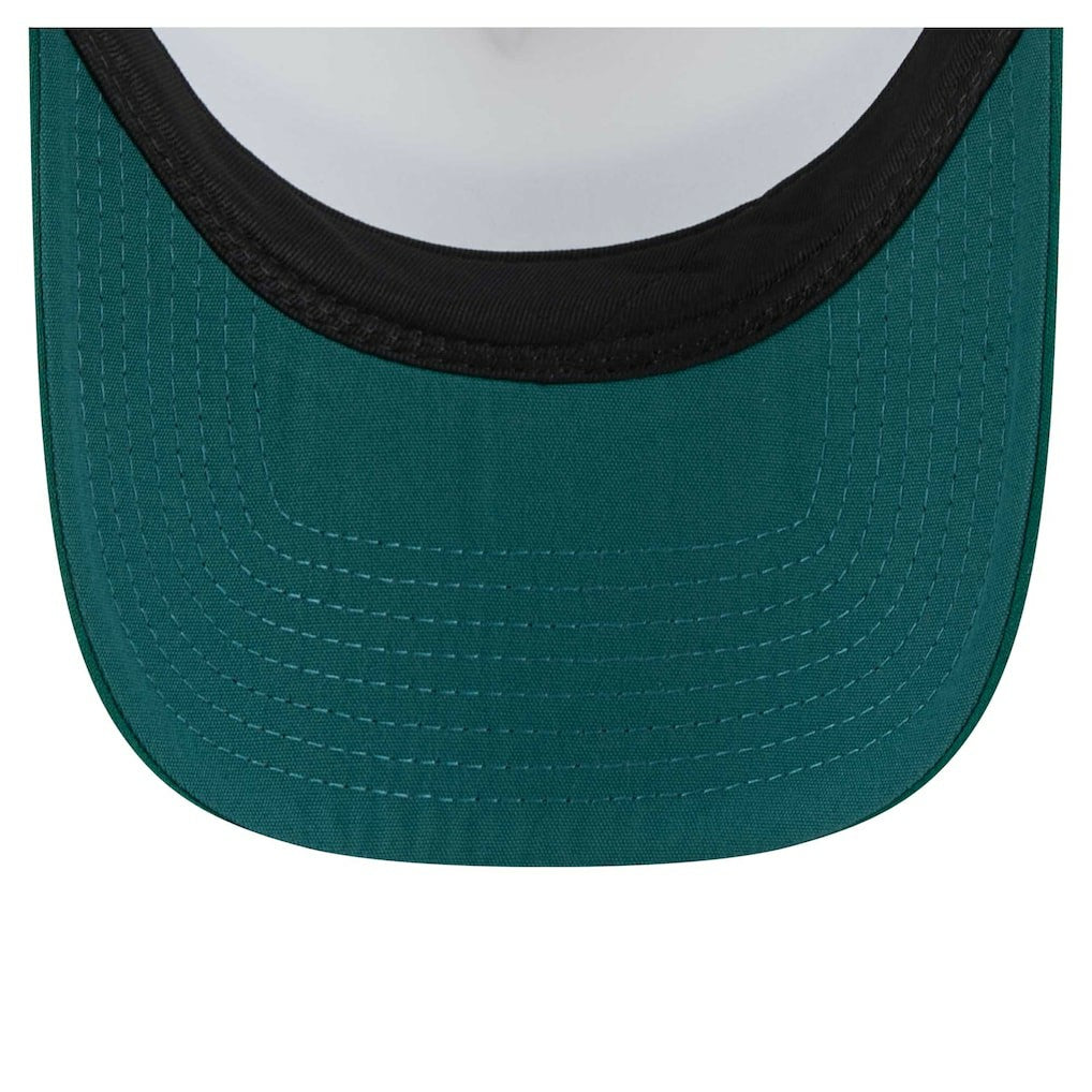 Philadelphia Eagles New Era Youth Sport Night Color Block 9FORTY A-Frame Trucker Adjustable Hat Midnight Green
