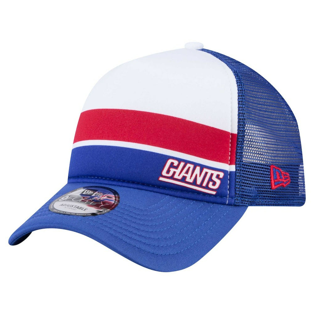 New York Giants New Era Youth Sport Night Color Block 9FORTY A-Frame Trucker Adjustable Hat Royal