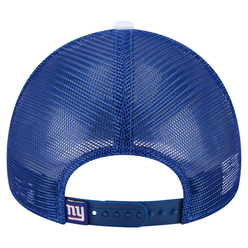 New York Giants New Era Youth Sport Night Color Block 9FORTY A-Frame Trucker Adjustable Hat Royal