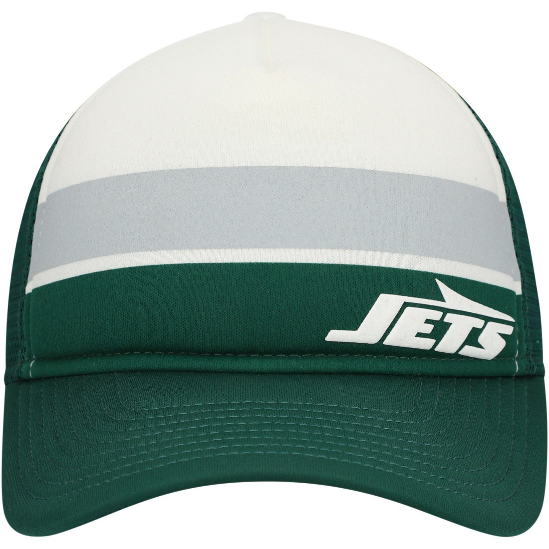 New York Jets New Era Youth Sport Night Color Block 9FORTY A-Frame Trucker Adjustable Hat Green