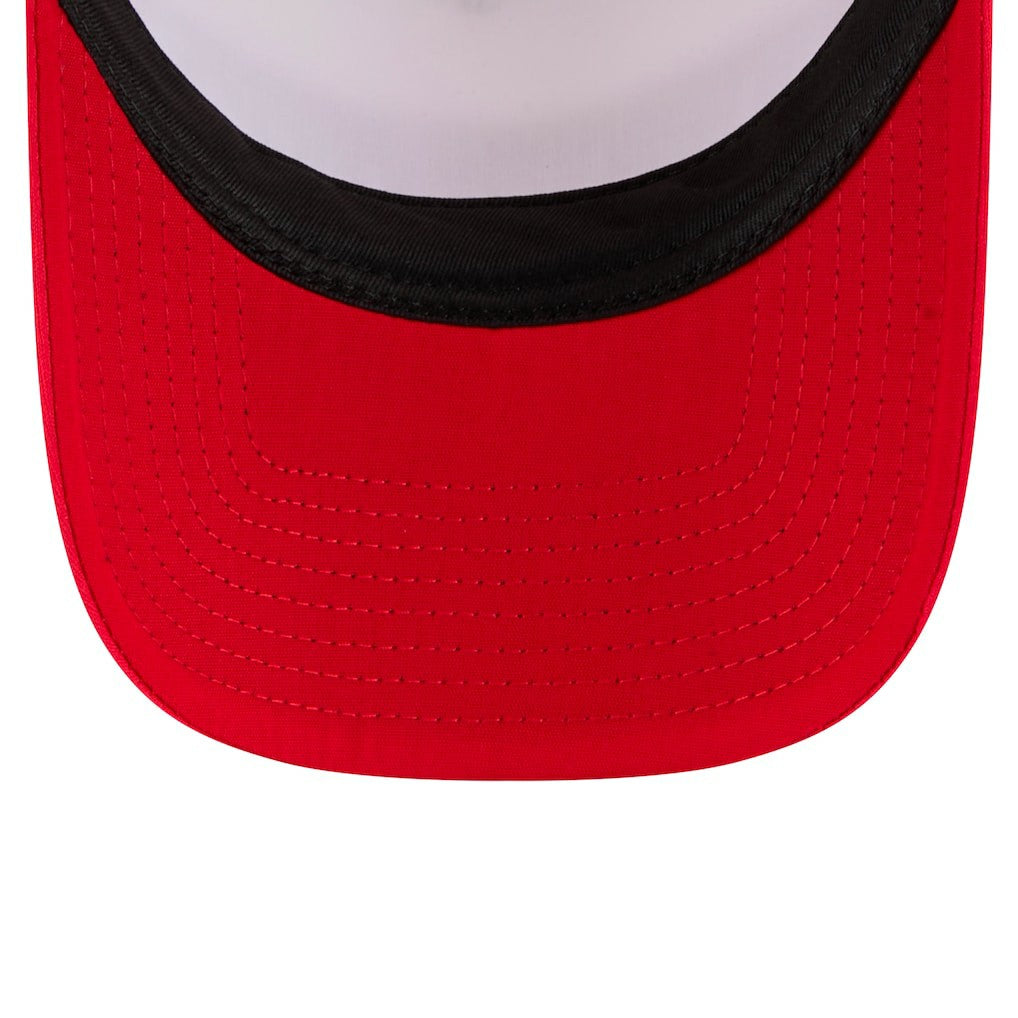 San Francisco 49ers New Era Youth Sport Night Color Block 9FORTY A-Frame Trucker Adjustable Hat Scarlet