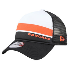 Cincinnati Bengals New Era Preschool Sport Night Color Block 9FORTY A-Frame Trucker Adjustable Hat Black