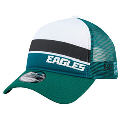 Philadelphia Eagles New Era Preschool Sport Night Color Block 9FORTY A-Frame Trucker Adjustable Hat Midnight Green