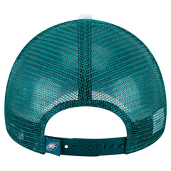 Philadelphia Eagles New Era Preschool Sport Night Color Block 9FORTY A-Frame Trucker Adjustable Hat Midnight Green