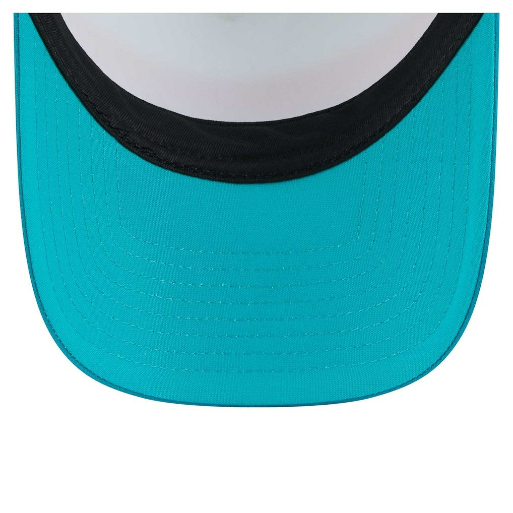Miami Dolphins New Era Preschool Sport Night Color Block 9FORTY A-Frame Trucker Adjustable Hat Aqua