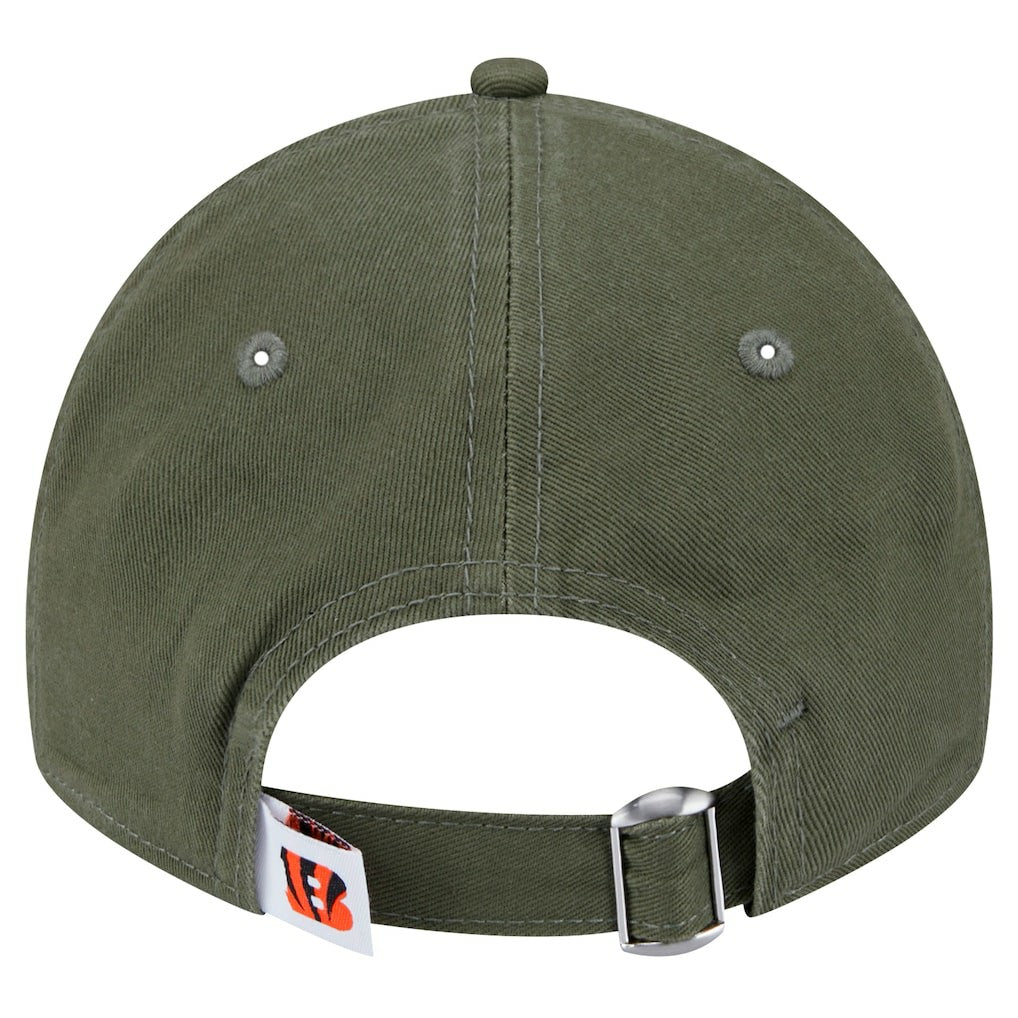 Cincinnati Bengals New Era Youth Main 9TWENTY Adjustable Hat Olive