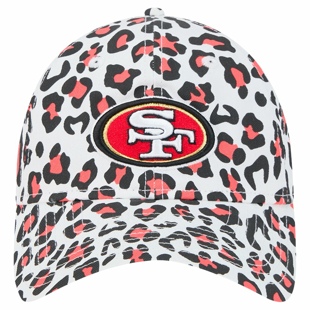San Francisco 49ers New Era Preschool Active Leopard 9TWENTY Adjustable Hat White