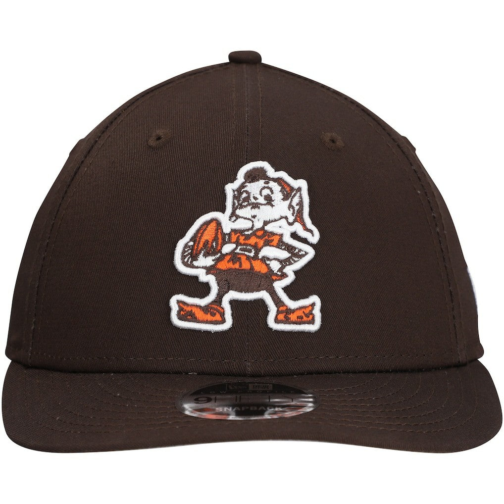 Cleveland Browns New Era Main Low Profile 9FIFTY Snapback Hat Brown