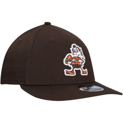 Cleveland Browns New Era Main Low Profile 9FIFTY Snapback Hat Brown